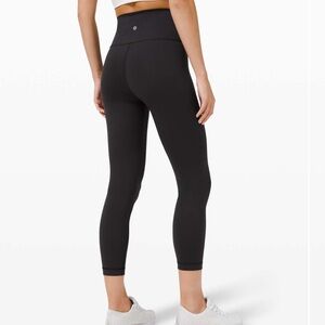 Lululemon Wunder Train High-Rise Crop 23" Black (First Release) Size 6